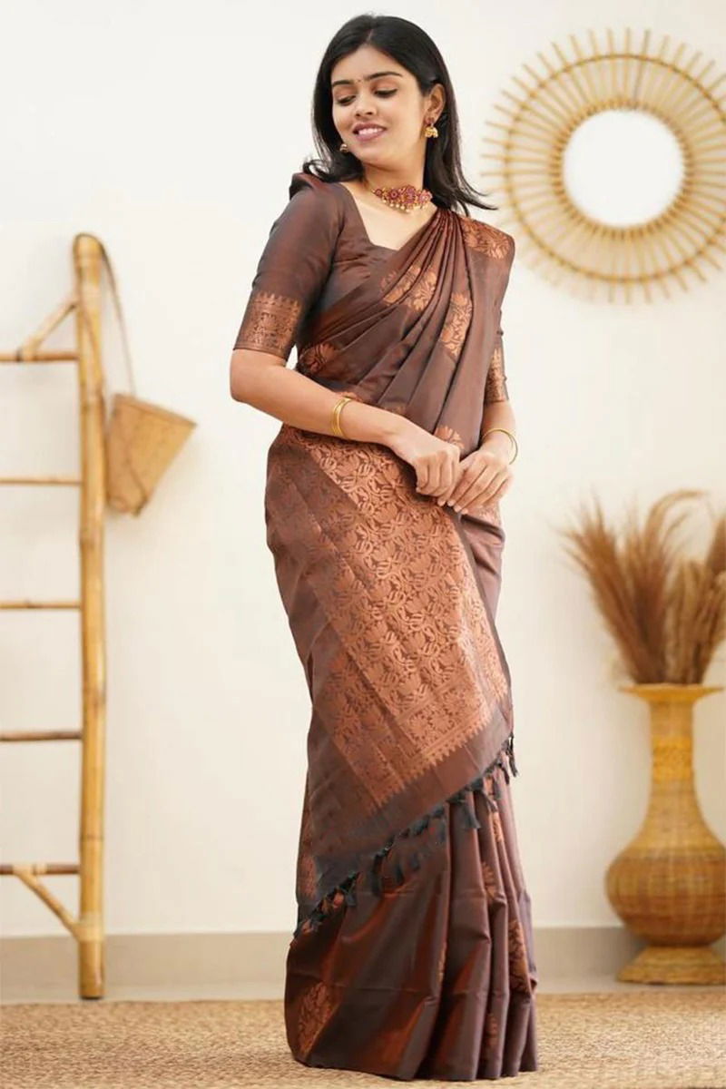 Mf 71 Soft Lichi Silk Designer Saree Catalog